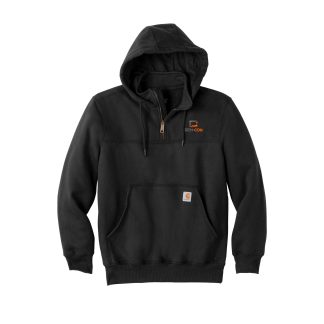 Carhartt® Rain Defender® Paxton Heavyweight Hooded Zip Mock Sweatshirt with Embroidered Dem-Con logo
