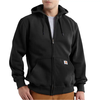 Carhartt® Rain Defender® Paxton Heavyweight Hooded Zip-Front Sweatshirt with Embroidered Dem-Con logo